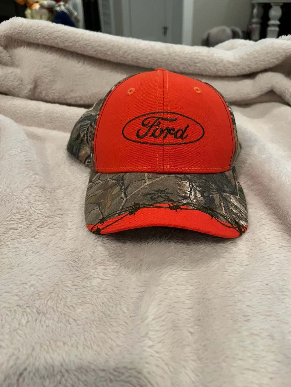 Ford Realtree Xtra Camo and Blaze Orange Baseball Cap Hat